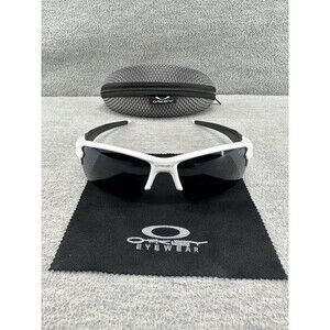 OAKLEY - Flak 2.0 Sunglasses White  Black Lens & Case   JUE